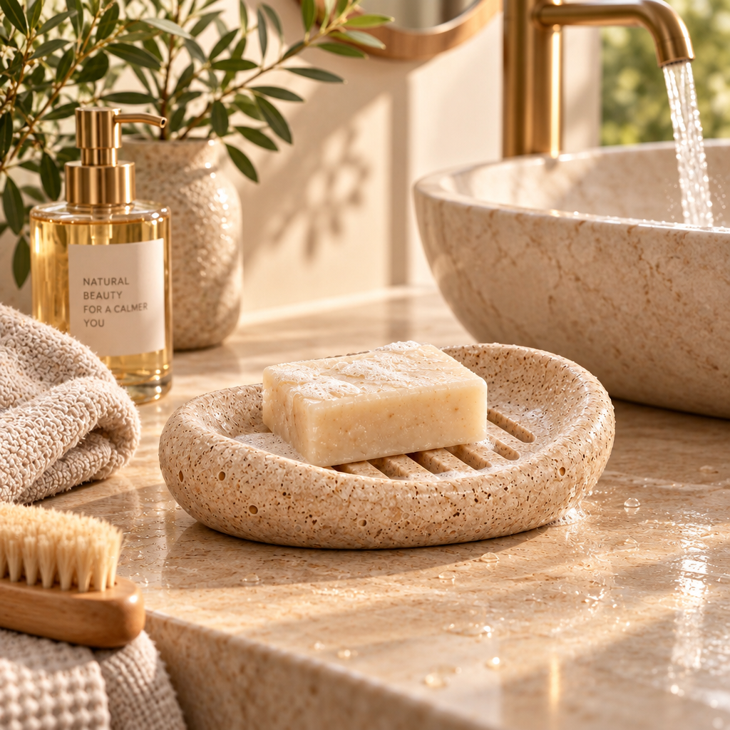 Taverqia Organic Pebble Soap Dish view 5