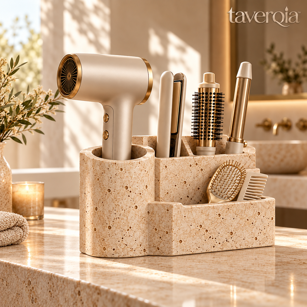 Taverqia Travertine-Look Hair Tool Organizer view 1