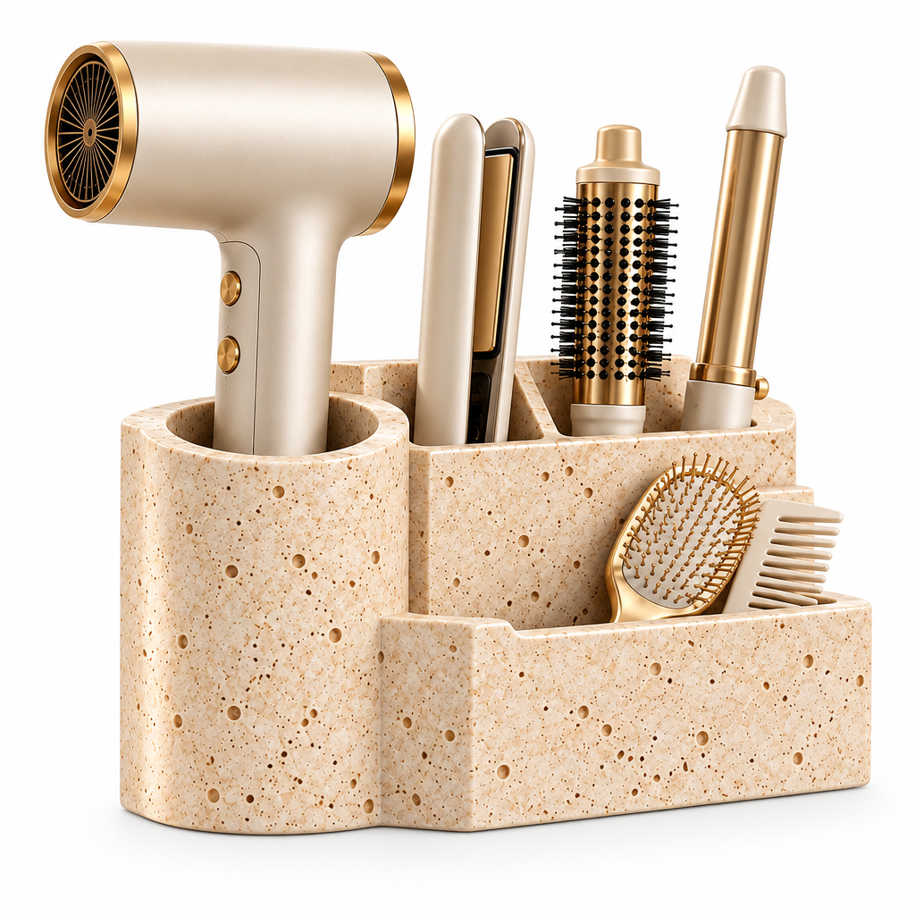 Taverqia Travertine-Look Hair Tool Organizer view 2
