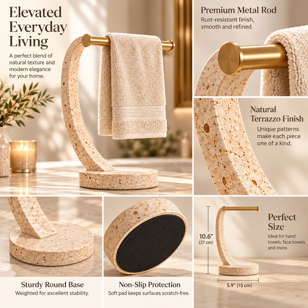 Taverqia Sculptural Hand Towel Stand view 5