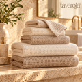 Taverqia Waffle Weave Bath Towel Set view 1