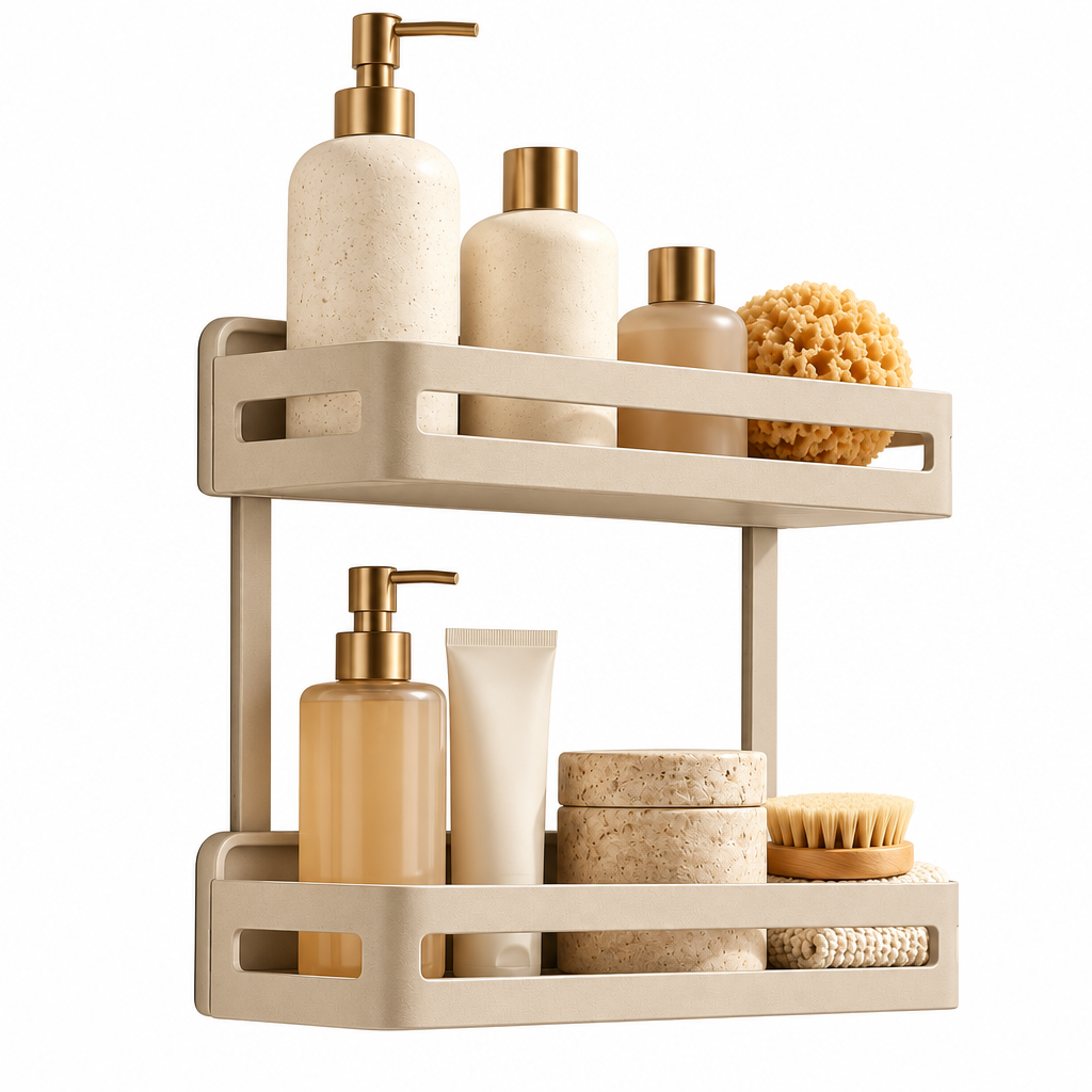Taverqia Minimal Two-Tier Shower Caddy view 5