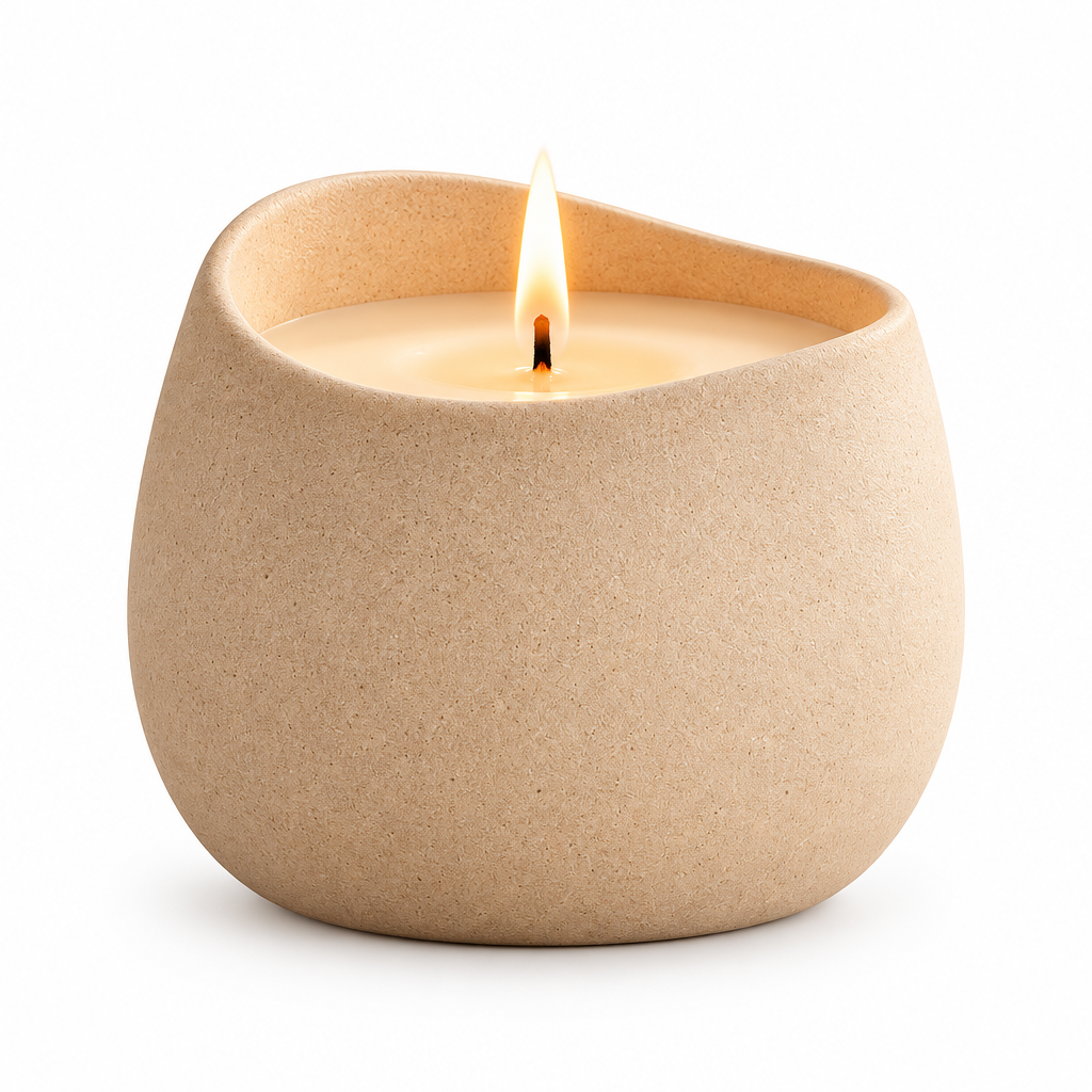 Taverqia Warm Stone Ceramic Spa Candle view 4