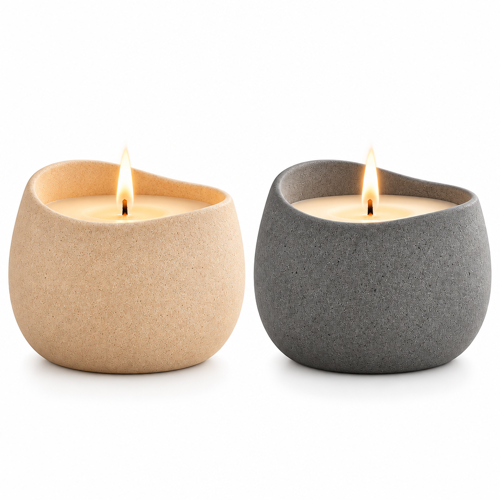 Taverqia Warm Stone Ceramic Spa Candle view 5