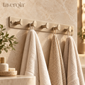 Taverqia Brushed Gold Wall-Mounted Towel Hook Rail view 1