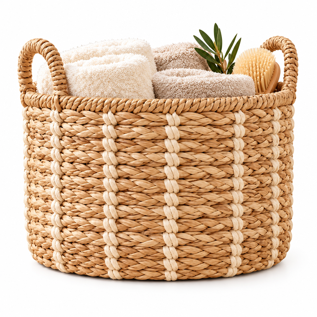 Taverqia Decorative Woven Spa Storage Basket view 3